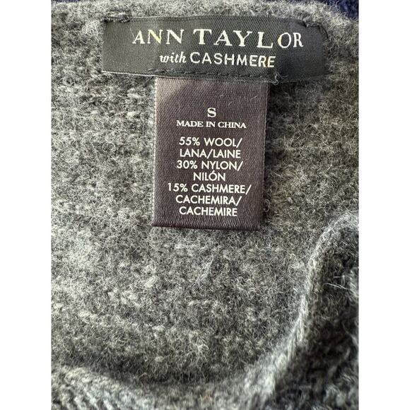 Ann Taylor With Cashmere Dolman Sleeve Ribbed Sweater Size S G0203 - Picture 5 of 5